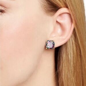 Kate Spade Colorful Confetti Glitter Square Stud Earrings NEW